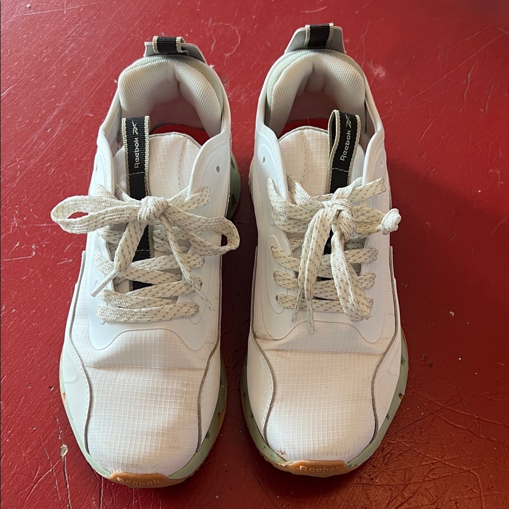 Reebok White and Gray Athletic Shoes